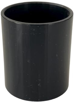 Duraplast UK™ Solvent Waste Straight Coupler 40mm (Exterior Diameter 43mm | 1 ½ Inch) Black | Heavy-Duty PVC Pipe Connector | Leak-Free & Secure | Pack of 10 | for Plumbing & Drainage Systems