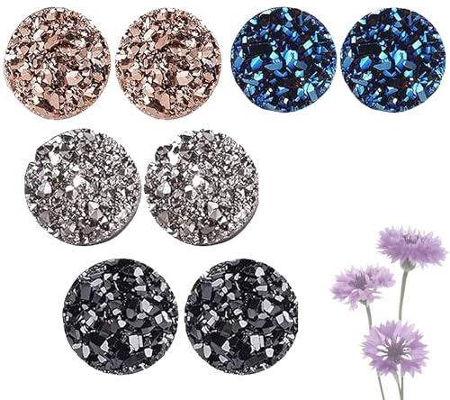 Lovilds Magnetologie Lymphvity Germanium Ohrringe, Atheniz Magnetology Ohrringe, Magnet Ohrringe Zum, Lymphknoten Ohrringe (8mm, 4paris)
