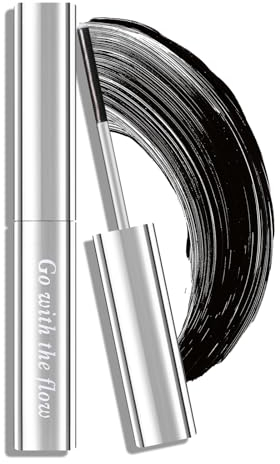 Prreal Metal Mascara - Long Lasting, Non-Clumping, Flake-Proof Bristle-Less Wand, Smudge-Proof in 01 Black