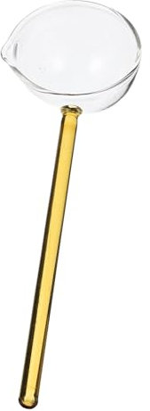 Didiseaon Cuchara De Cristal Cuchara De Café Palillos Manejar Batidor Agitadores De Cafe Aperitivo Adornos Comestibles Para Bebidas Cuchara De Mesa Cóctel Vasos Cuchara Hundir Yellow Vidrio