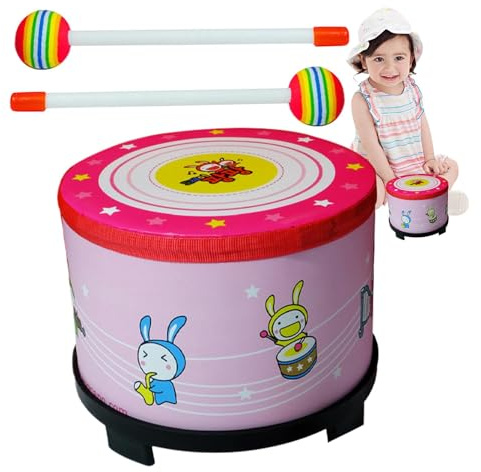 Holdes Tambour à la main pour, tambour de la main pour - Tambour rythmique du jouet préscolaire enfant,Music Education Tool Performance Pro for Kindergarten Stage Performances, classes