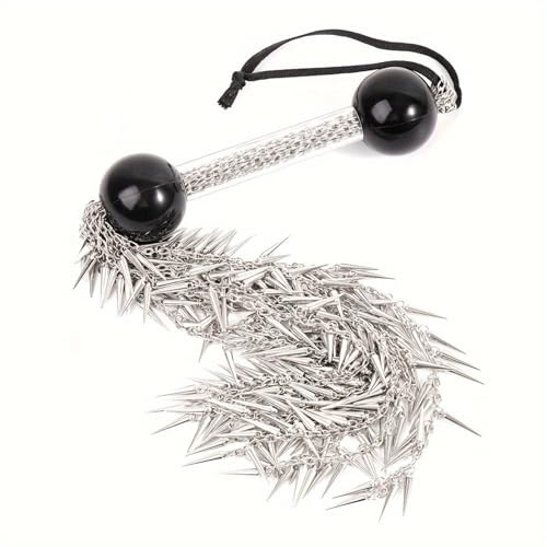 Hdynasty Argento Metallo Tassel Cavallo Frusta, Coppia Alternativa Camera da Letto Gioco Frusta