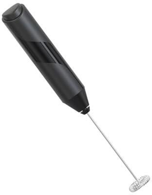 Batidor Espumador de Mano Eléctrico Mini 3v 6w Negro Abs