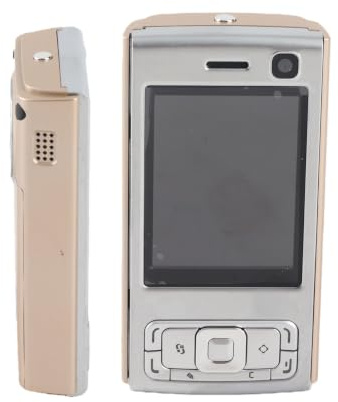 YUEHISY Lålig Skjutreglage Stor Mobiltelefon Stor Knappsats Mobiltelefon med 2,0 Tum Skärm 1000mAh Batteri MP3 MP4 -spelare FM Radio (GOLD)