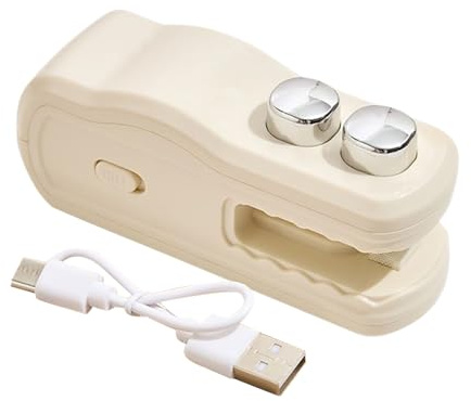 Portable Bag Sealer - Rechargeable Magnetic Food Resealer, Snack Cookie Bread Chip Sealing Tool | Compact Travel Picnic Kitchen Saver | Home Outdoor Party Freshness Keeper
