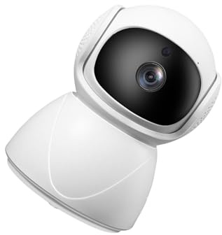 Beimus Telecamera di sicurezza panoramica a 360 gradi con vista notturna Suono a 2 vie per la telecamera di sicurezza di visualizzazione remota dell'interno dell'ufficio domestico