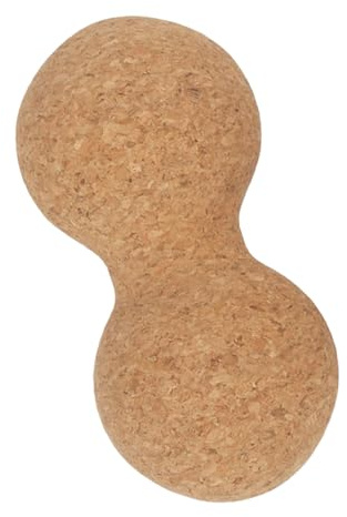 HAMPPLIES Kork Massageball 6cm Fester Mehrzweck Faszienball für Rücken und Nackenmassage Muskelentspannung Selbstmassagegerät für Yoga und Wellness