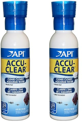API Accu-Clear Freshwater Aquarium Water Clarifier, 118 ml Bottle (Pack of 2)