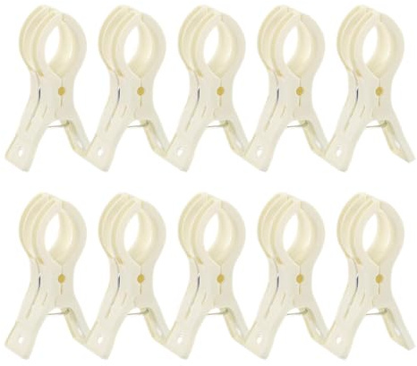 Clip per per palloncini, 10 pezzi, robusti in ABS, per matrimoni, compleanni, decorazioni per feste, artigianato, fotografia, lavorazione del legno, supporto per sfondo, nero