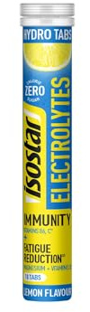 ISOSTAD - Hydro Tabs Elettroliti Gusto Limone, Tavolette Effervescenti con Vitamine e Minerali, Zero Zuccheri e Zero Calorie, Integratore per Sportivi, 18 Tavolette