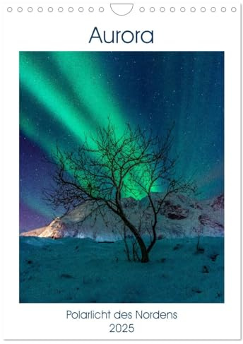 Aurora - Polarlicht des Nordens (Wandkalender 2025 DIN A4 hoch), CALVENDO Monatskalender: Sehen Sie Bilder, die den meisten Menschen verborgen bleiben (CALVENDO Orte)