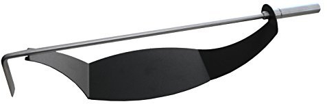 MS Beschläge® Kaminbesteck Ofengarnitur Schürhaken aus Edelstahl Halterung Diverse Farben (Schwarz)