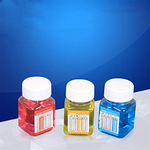 TuToy 3 Stk. 50 ml pH 4,00/6,86/9,18 pH-Puffer-Kalibrierflüssigkeit-Kit Pufferlösung-Säure-Meter-Kalibrator