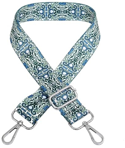 Schultergurt Tragegurt Bunter Verstellbarer Tschengurt Umhängegurt für Schultertasche Tragetaschen und Handtaschen Blumen Muster 80-140cm Schulterriemen