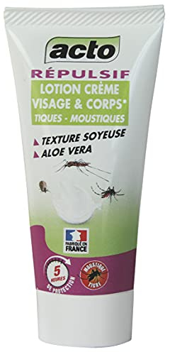 ACTO | RÉPULSIF LOTION CRÈME VISAGE & CORPS | Contre les piqûres de moustiques et les morsures de tiques. | REP1