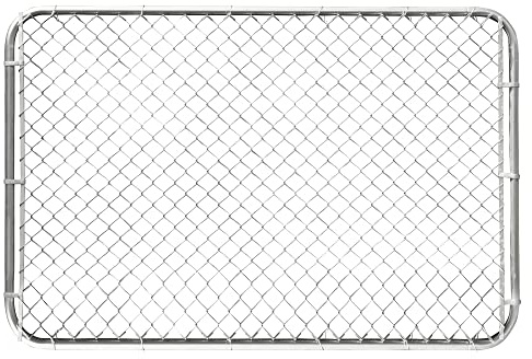 HITTITE Adjustable Chain Link Gate Kit, Anti-Rust Outdoor Garden Fence, Heavy Duty Pedestrian Walking Gate for Residential, Yard, Entry Way, 26-72 Wide x 4' High