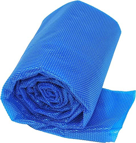CFLNYC Solar Pool Cover - Foldable Reusable Solar PE Bubble Heat Insulation Film Pool Cover, for Paddling Swimming Pool (Color : Blue, Size : 1.5x1m/4.9x3.3ft)