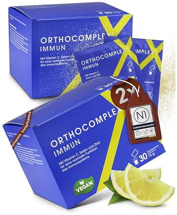 ORTHOCOMPLEX Immun Granulat - 60 Tage Immun Boost Monatskur mit Vitaminen | Rundum-Sorglos-Granulat zum Immunsystem stärken - mit allen relevanten Vitaminen und Mineralien, nur 1x täglich einnehmen