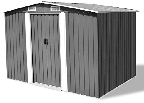 Keketa Gartenhaus Lagerhaus Grau Metall 257x205x178cm