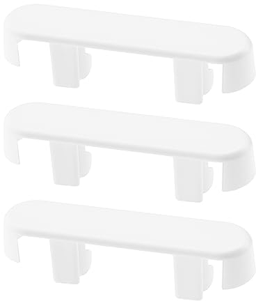 The Lord of the Tools Lot de 20pcs Capuchons de Couverture Drainage de Fenêtre Couvercles de Trou d'évacuation en Plastique Remplacement pour les Accessoires de Fenêtres UPVC 39.5x10x6.5mm, Blanc