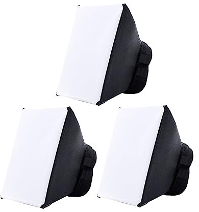 Gatuida 3stücke Teiliges Softbox Für DSLR Kamera Blitzlicht Tragbarer Flash Diffuser Weiches Licht-Design Kompatibel Mit Speedlite Und Flash Aufsteckblitz Für Fotostudio Und Portraits