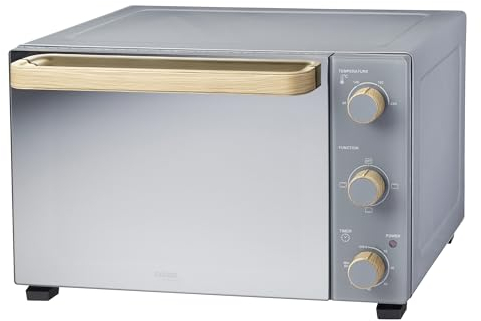 Cooks Professional Mini Portable Oven | Electric Countertop Cooker | 34L Capacity | Adjustable Temperature Control & Timer | 1500W | Includes Roasting Dish & Wire Rack | Grey Nordic