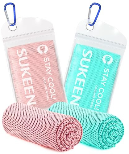 Sukeen Cooling Towel, 40x12 Cooling Towels for Neck, Soft Breathable Sweat Gym Towel, Stay Cool Ice Cold Towels for Sport Workout Yoga Golf Running Camping
