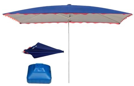 BVDHASDBT Parasol pour table de marché extérieur, parasol pour table de marché, parasol pour table de marché, parasol de table, parasol de table à bouton-poussoir, hauteur réglable avec base, Base