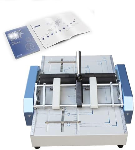 Plieuse de papier, agrafeuse électrique pour livres, plieuse et plieuse automatique, 5 positions de clous, papier de reliure le plus épais : 20 feuilles 70 g