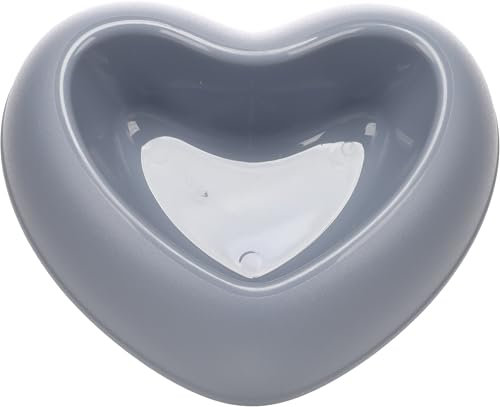 Flamingo Gamelle pour la Nourriture et l'eau Pandor Bleu pour Chiens - 400ml - Durable, Pratique et Élégante en Forme de Cœur