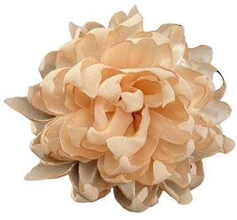 LJRPUPY Alfileres de flores para ropa, broche de solapa grande, para boda, fiesta, baile, banquete, vestido de mujer, accesorios de ceremonia, talla única, albaricoque