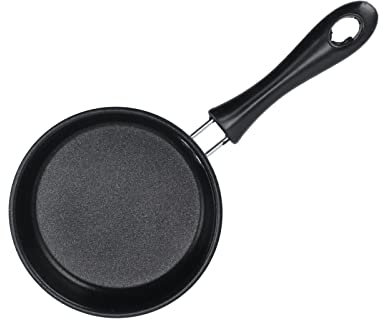 Dioche Mini -Pfanne, Elektroplierte Ergonomische Pfanne in Edelstahl Verhindern Runde Küchenstab