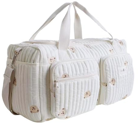 Sac à Langer Tote maternité Sac épaule léger matelassé Sacs à Langer pour bébé Grand Sacs Messager Multifonction Voyage pour maternité et Change bébé pour hôpital et Weekender