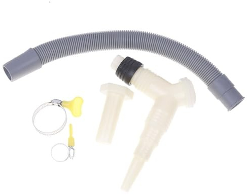 Drenaje for Lavadora y Secadora con Manguera de Drenaje extendida, Adaptador en T de Drenaje, Accesorio for tubería de Drenaje, Longitud de Manguera de 0,3 m