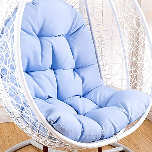 Cojín redondo grueso antideslizante para sillón de ratán y silla de huevo colgante, almohada de asiento de patio al aire libre, cómodo cojín de jardín, perfecto para relajación y estilo