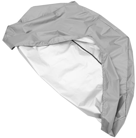 Lurrose Waterproof Oxford Cloth Sandpit Cover for Garden Sandbox, Hexagonal 180x150x20cm Grey Protective Sandpit Protector Suitable for Outdoor Play Areas