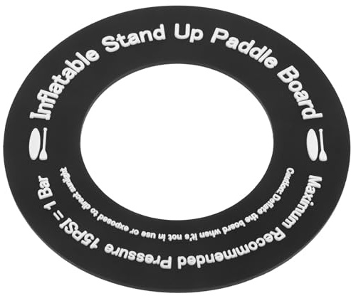 iplusmile Almohadilla Adaptadora de Válvula Redonda de PVC Ligera y Resistente para Kayak y Colchón Inflable, Junta de Repuesto para Hinchables de Playa