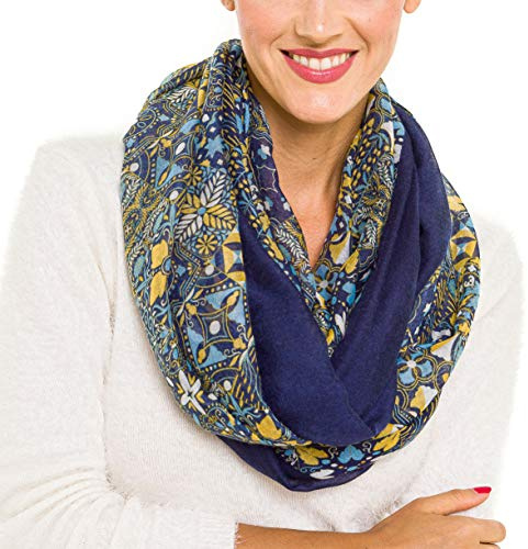 Infinity Scarf for Women Lightweight Fashion Scarves for Summer Fall (I-NWF08-2)