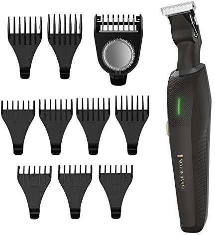Remington Ultimate Precision Multigroomer Powered Clipper, 11 Piece Set, Black Hair Groomer Kit