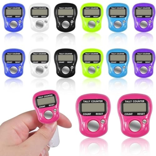 HK POWER 25 x Ring Tally Counter Finger Hand Digital Electronic Security Tasbeeh Tasbih