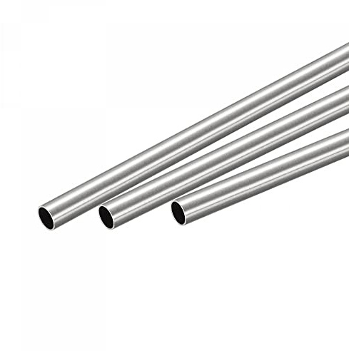 sourcing map 304 Inox Acier Rond Tube 6mm OD 0.4mm Paroi Épaisseur 300mm Longueur 3Pcs