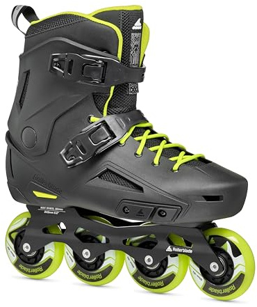 Rollerblade Lightning Men's Urban Inline Skate, Black and Lime