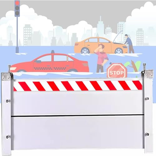 All-Purpose Flood Defense Kit, Ideal for Front Doors, Garages, and Beyond, Rapid Set-Up with Easy Dismantling, Stay Dry with Our Reusable Flood Control Solution(90*60cm)