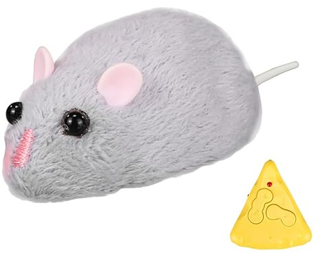 gifyym Ferngesteuertes Katzenspielzeug – Mäuse RC Spielzeug – Katze Mäuse Tier Interaktive Figuren – Infrarot Haustier Jagd und Übungsbegleiter mit simulierter Tierbewegung für Rasse Haustiere