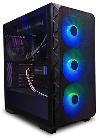 MESH CYBERDOOM Gaming PC Intel Core i7 14700KF 6 Core 4.2GHz, 32GB 6000Mhz DELTA RGB DDR5, 1TB M.2 NVMe SSD, Nvidia RTX 5070 12GB GDDR7, Wi-Fi 6, Windows 11 Pro