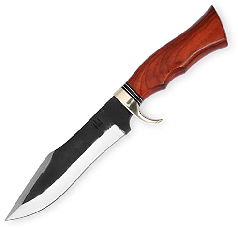 Hobby Hut HH-361 Jagdmesser mit Scheide, 13,5 Zoll Buschraftmesser, festes Klingenmesser, entwickelt für Jagdcamping (Red)