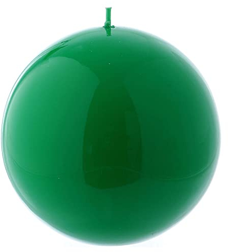 Holyart Bougie Sphère Brillante Ceralacca diam. 12 cm Verte