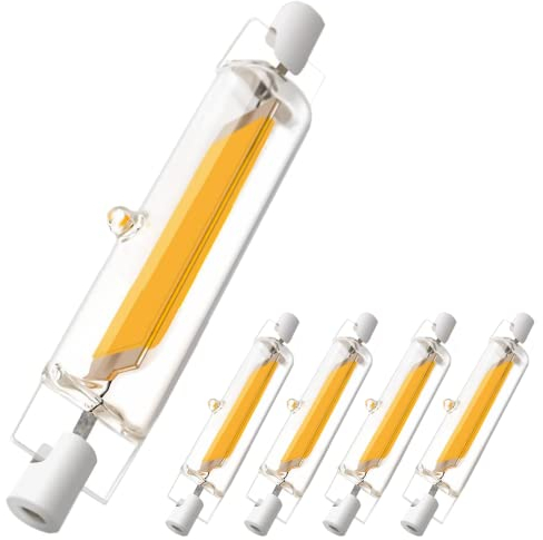 CLAR - Lampadina R7S LED 6 W luce neutra 4000 ºK (confezione da 5)