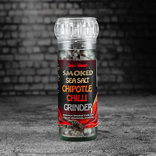 Chipotle (Smoked Jalapeno) Chilli Pepper & Dead Sea Salt Grinder 90g
