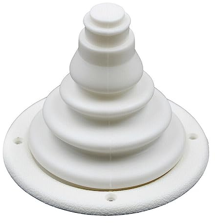 iSpchen Kabeldurchlass Boot Kabelführung Gummimanschette Dachdurchführung für Marine Kabelmanschette Gummi Schutzbalg Manschette 102 * 120mm Marinezubehör Yachtzubehör,Weiß
